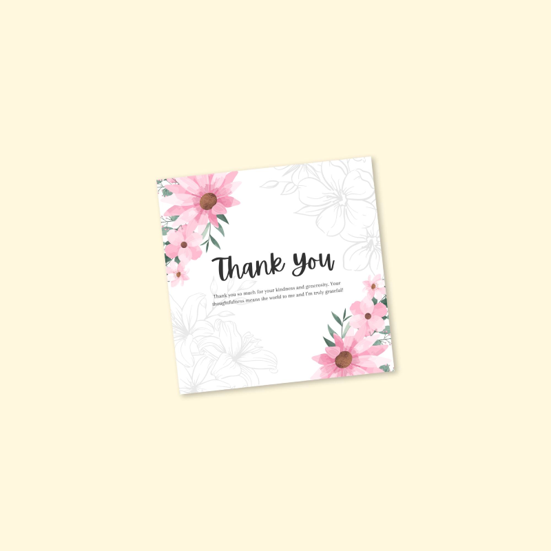 Printable Thank You Card 1